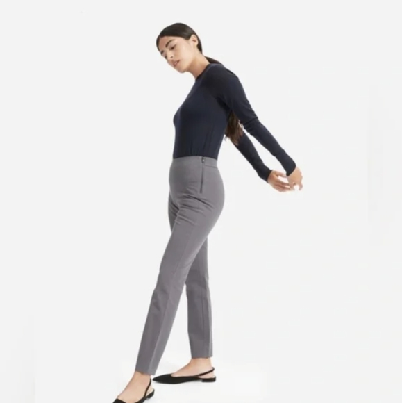 Everlane Side Zip Work Pant, Slate Grey - Picture 2 of 7